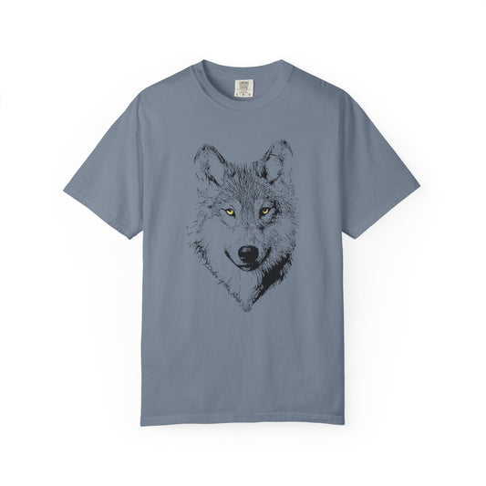 T-shirt with wolf graphic