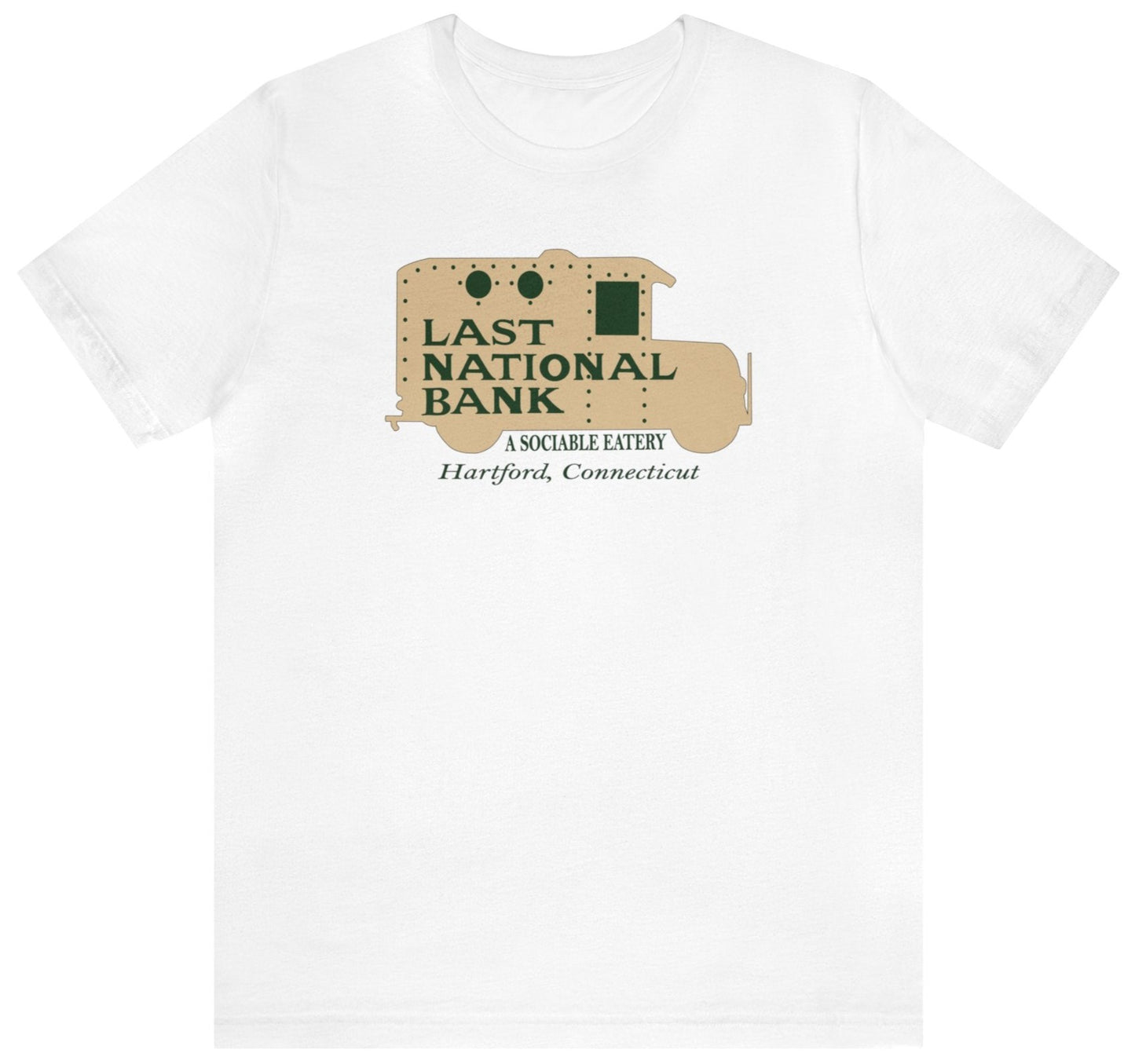 Last National Bank Hartford restaurant t shirt