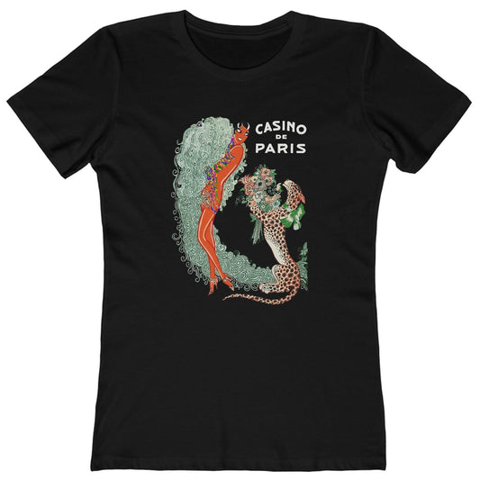 T-shirt with an elaborate graphic of Josephine Baker and 'Casino de Paris' text