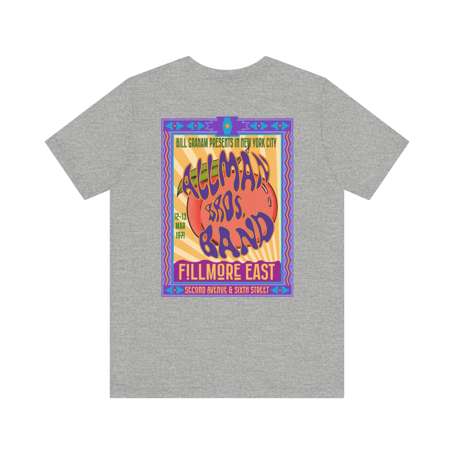 Fillmore East/Allman Bros at the Fillmore - Front/Back Unisex T-Shirt
