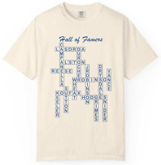 Dodgers Hall of Famers Crossword Unisex T-Shirt