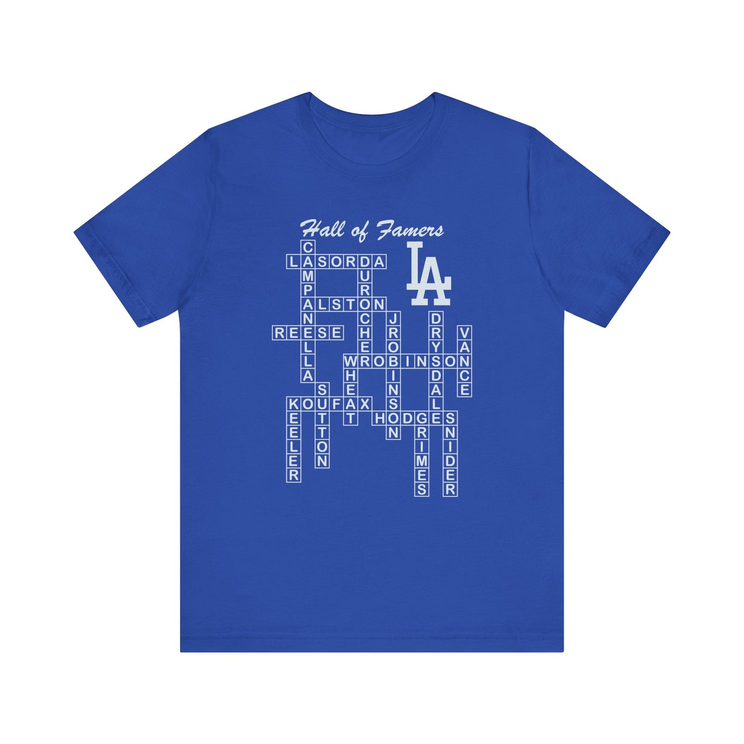 Dodger Hall of Famers Crossword Unisex T-Shirt