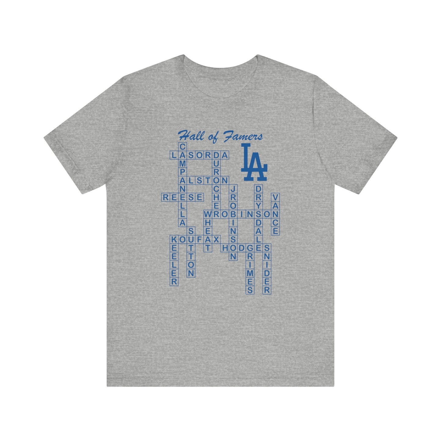 Dodger Hall of Famers Crossword Unisex T-Shirt