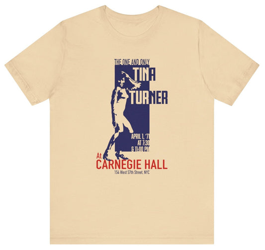 Tina Turner Carnegie Hall t shirt