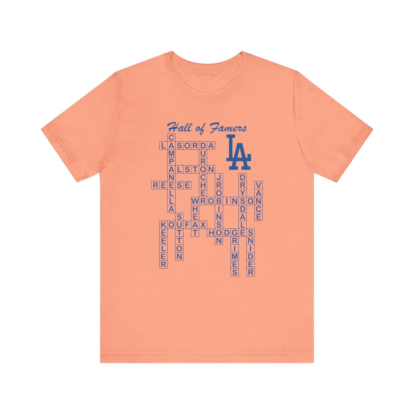 Dodger Hall of Famers Crossword Unisex T-Shirt