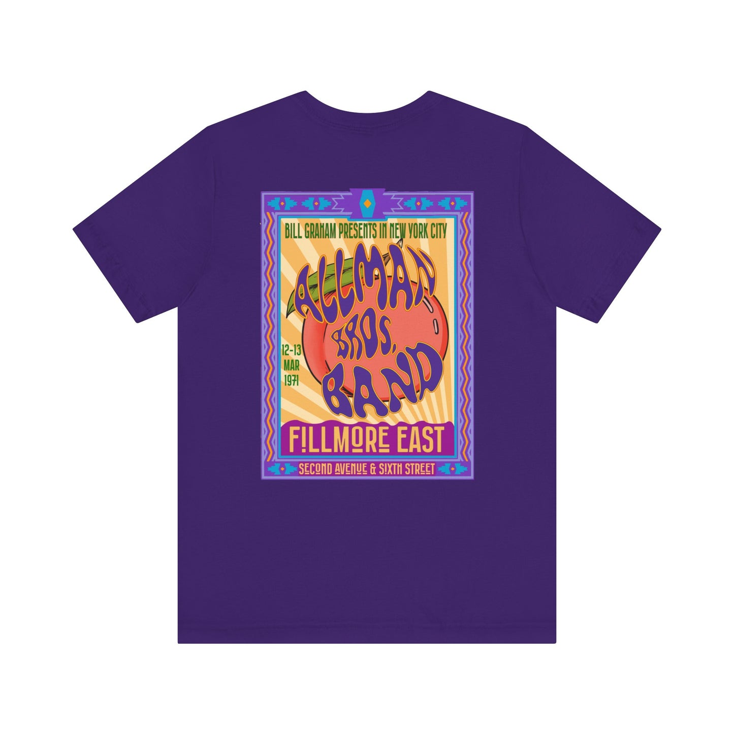 Fillmore East/Allman Bros at the Fillmore - Front/Back Unisex T-Shirt