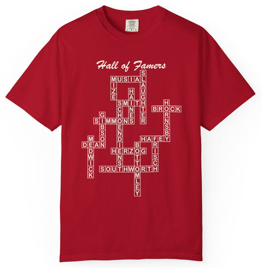 St Louis Cardinals Hall of Famers Crossword Unisex T-Shirt