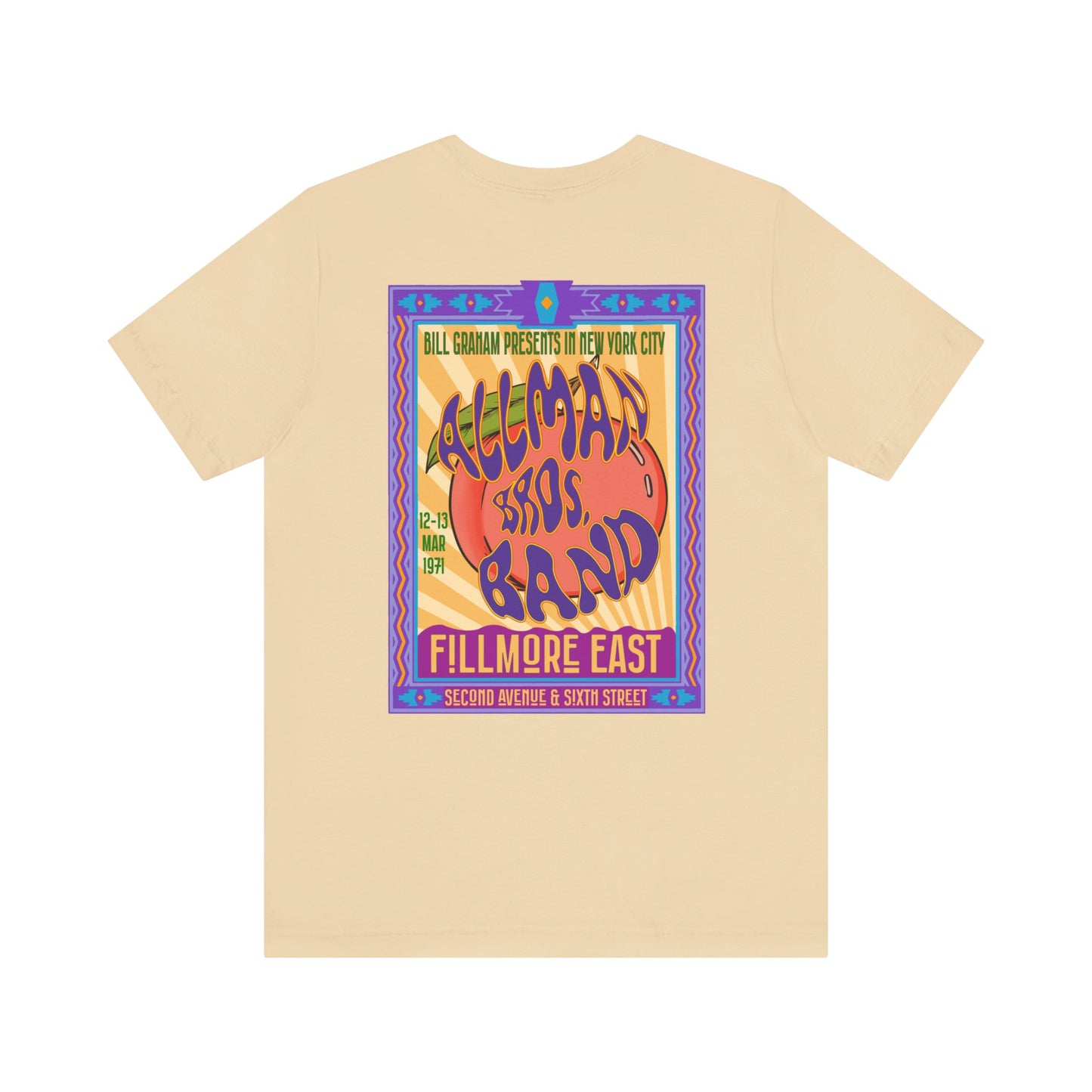 Fillmore East/Allman Bros at the Fillmore - Front/Back Unisex T-Shirt