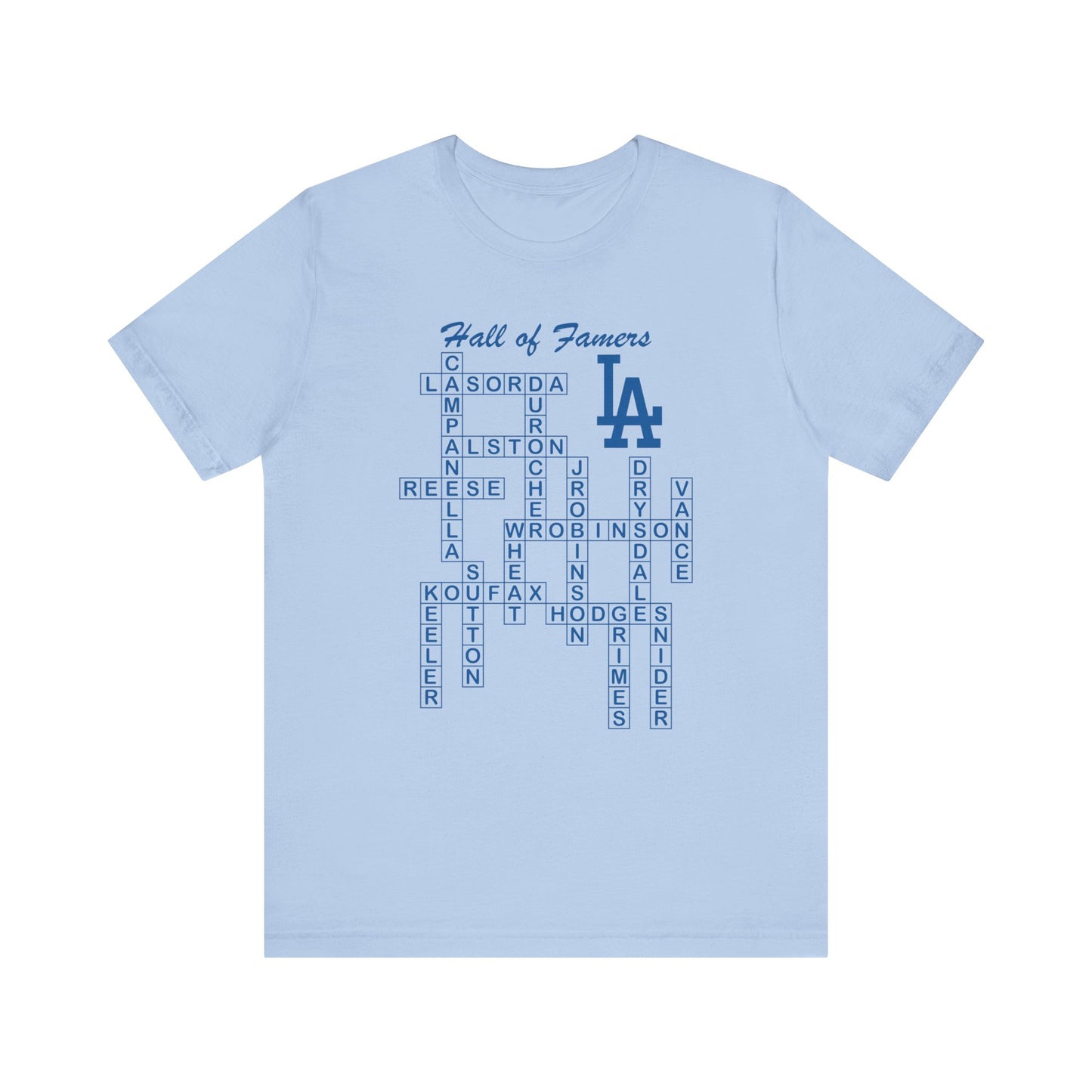Dodger Hall of Famers Crossword Unisex T-Shirt