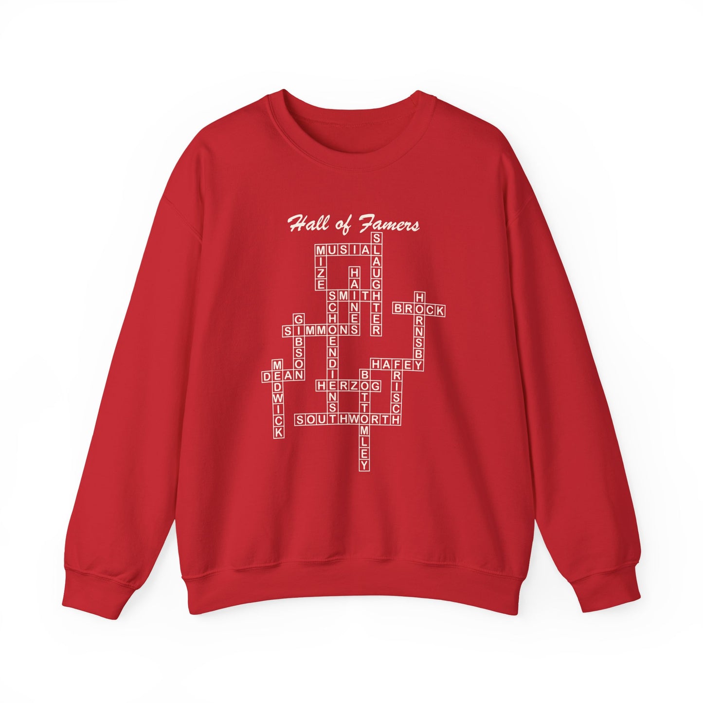 St Louis Cardinals Hall of Famers Crossword Sweatshirt