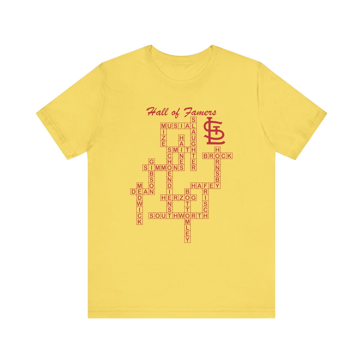 St Louis Cardinals Hall of Famers Crossword Unisex T-Shirt
