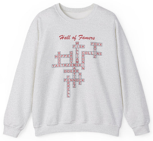 Boston Red Sox Hall of Famers Crossword Sweatshirt