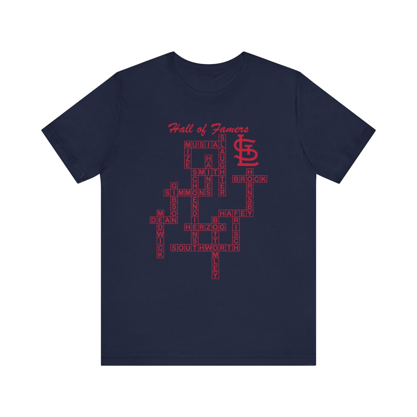 St Louis Cardinals Hall of Famers Crossword Unisex T-Shirt