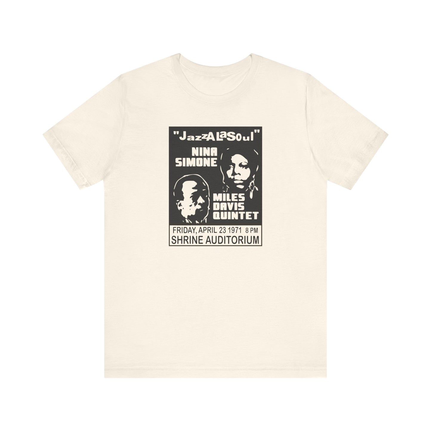 Nina Simone & Miles Davis at the Shrine - Jazz Concert Poster - Unisex T-Shirt