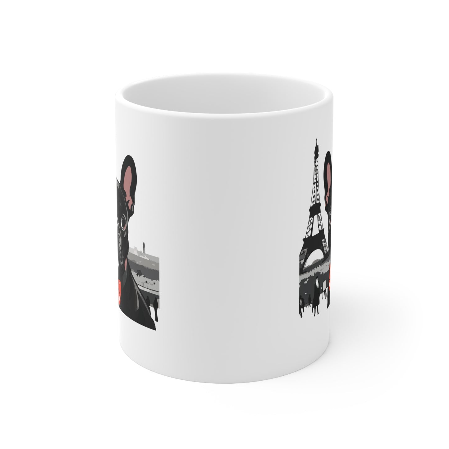 French Bulldog in Paris - Ceramic Mug 11oz