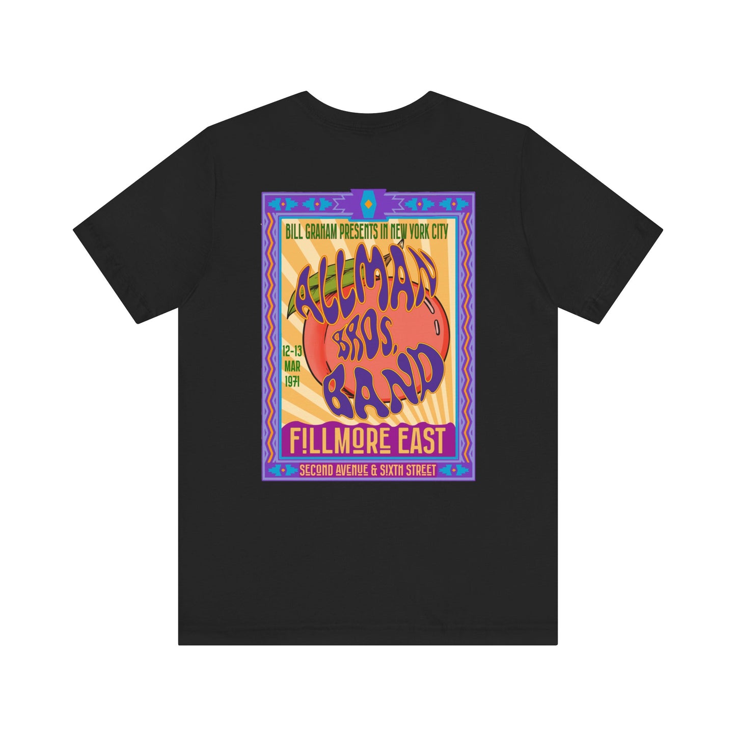 Fillmore East/Allman Bros at the Fillmore - Front/Back Unisex T-Shirt
