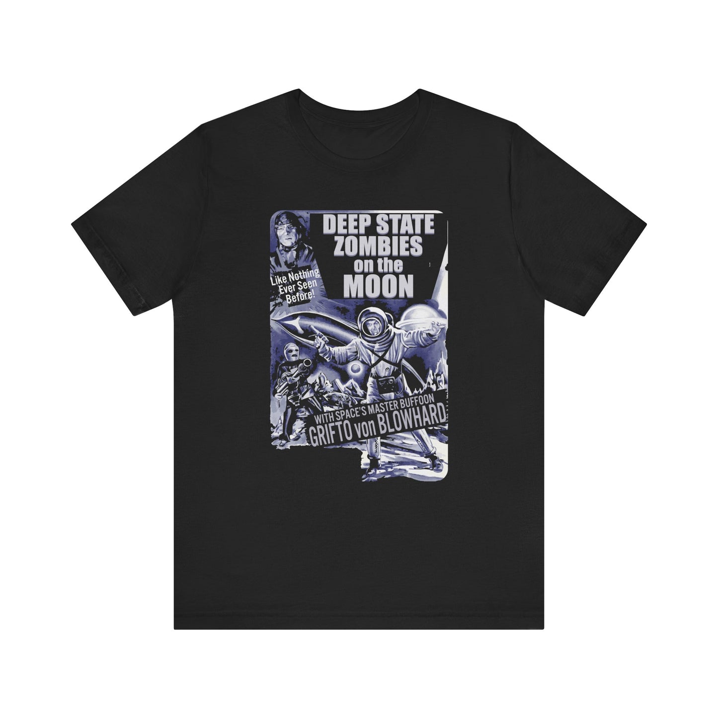 Deep State Zombies on the Moon Unisex T-Shirt