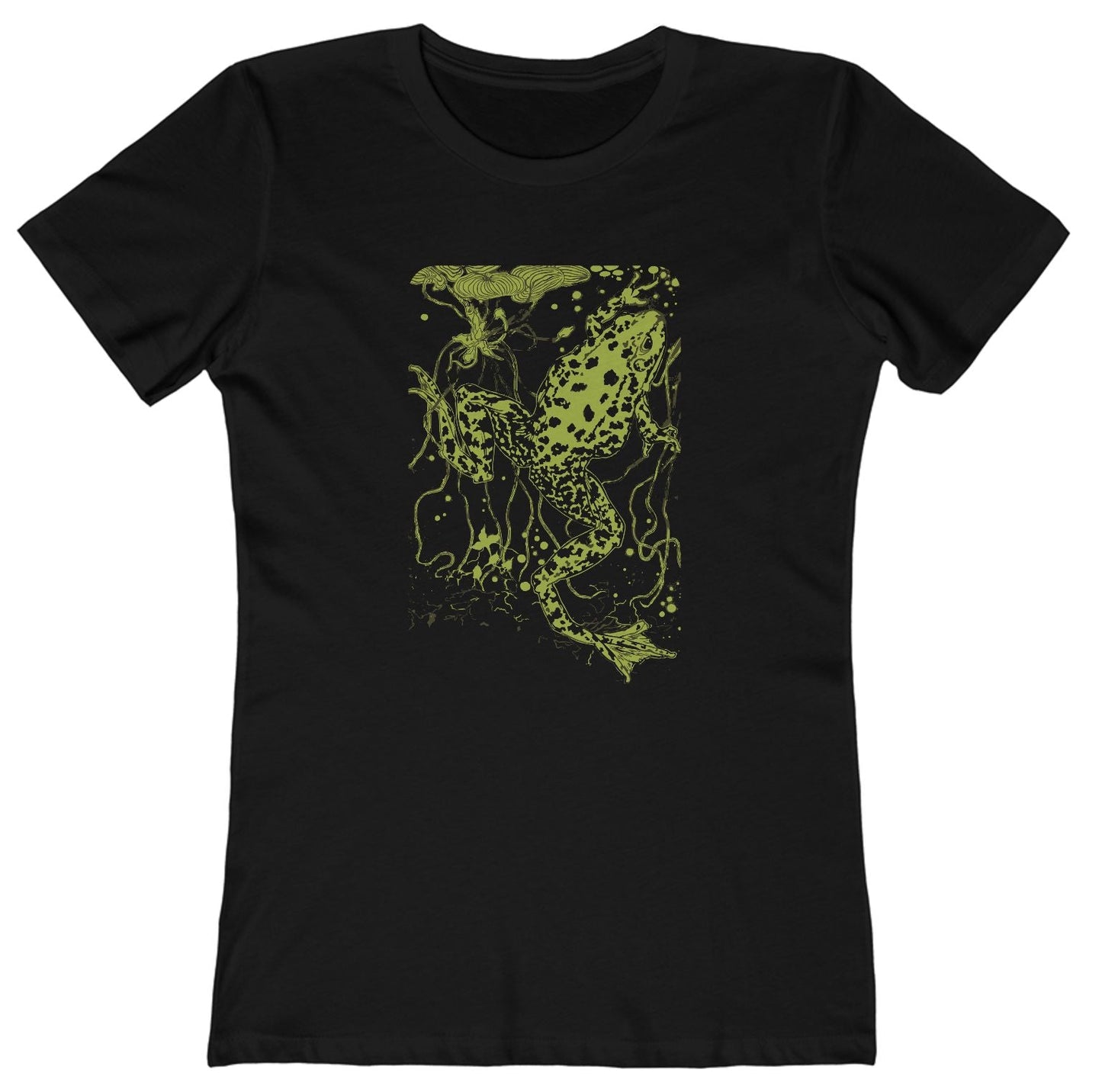 Frog T-Shirt Swimming Frog Women's