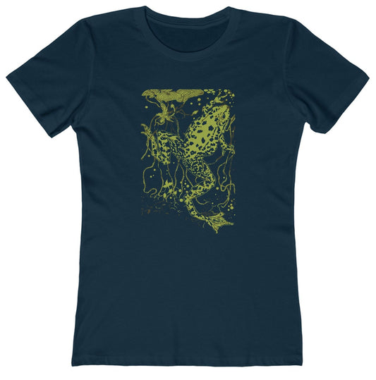 Frog T-Shirt Swimming Frog Women's