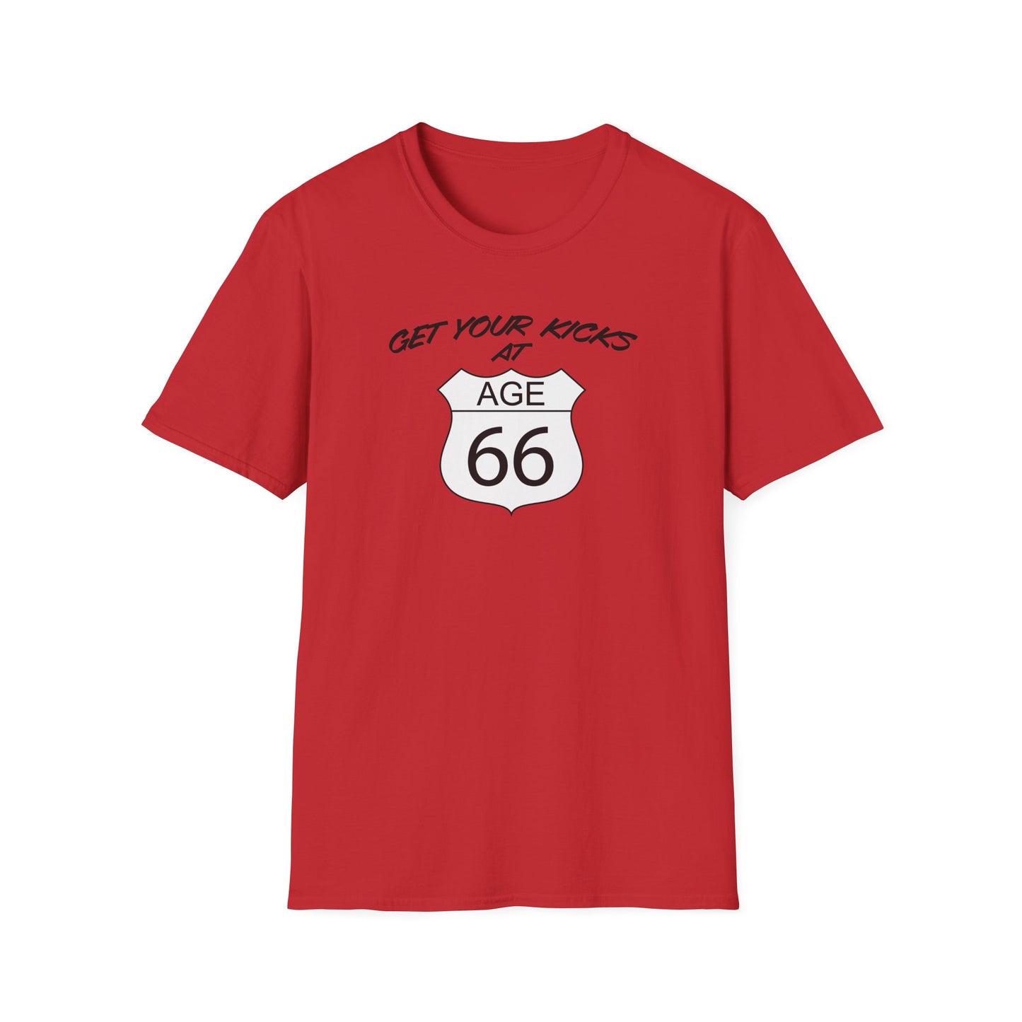 Get Your Kicks at Age 66 Unisex T-Shirt