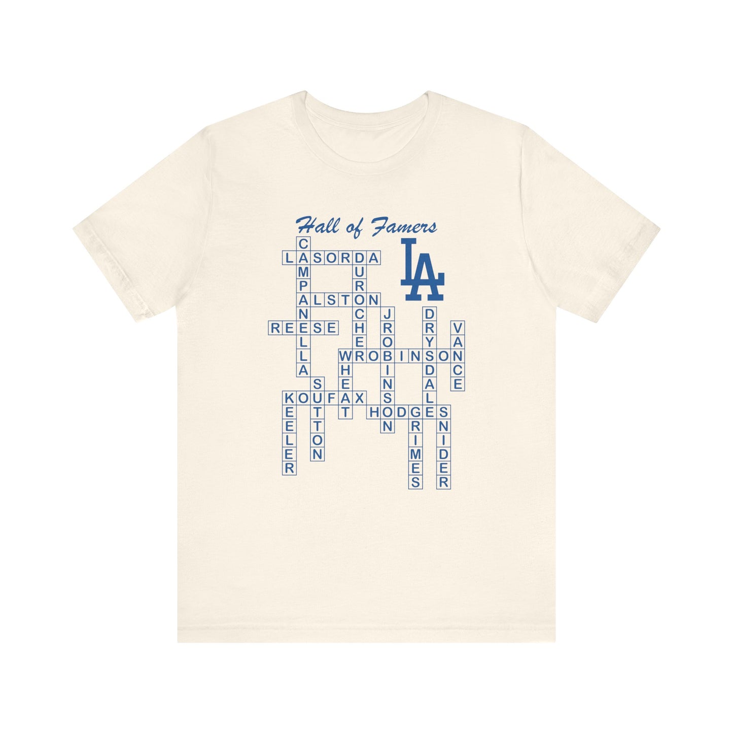 Dodger Hall of Famers Crossword Unisex T-Shirt