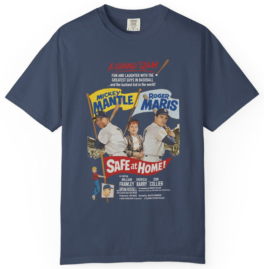 T-shirt with a graphic of a movie poster with Mickey Mantle and Roger Maris