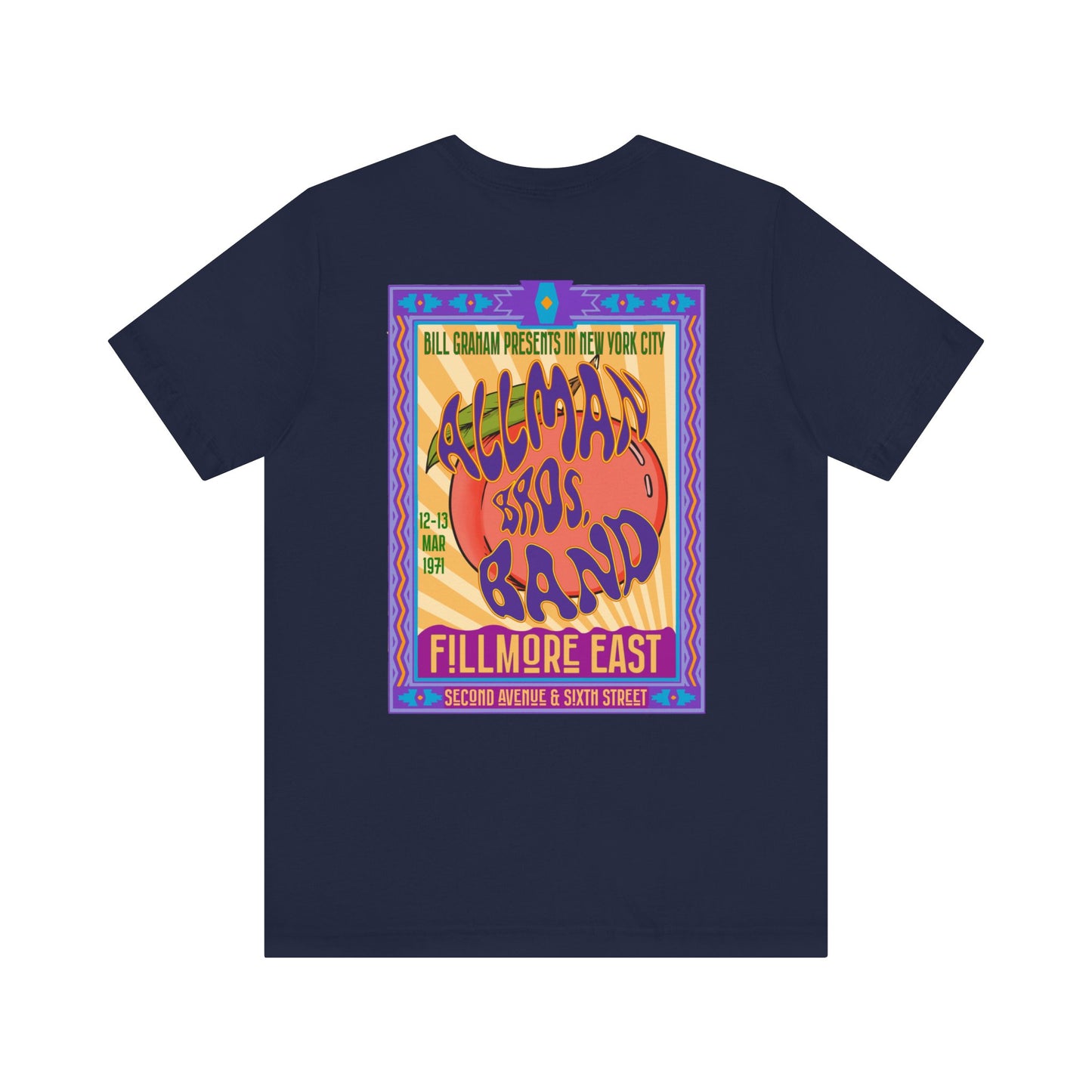Fillmore East/Allman Bros at the Fillmore - Front/Back Unisex T-Shirt