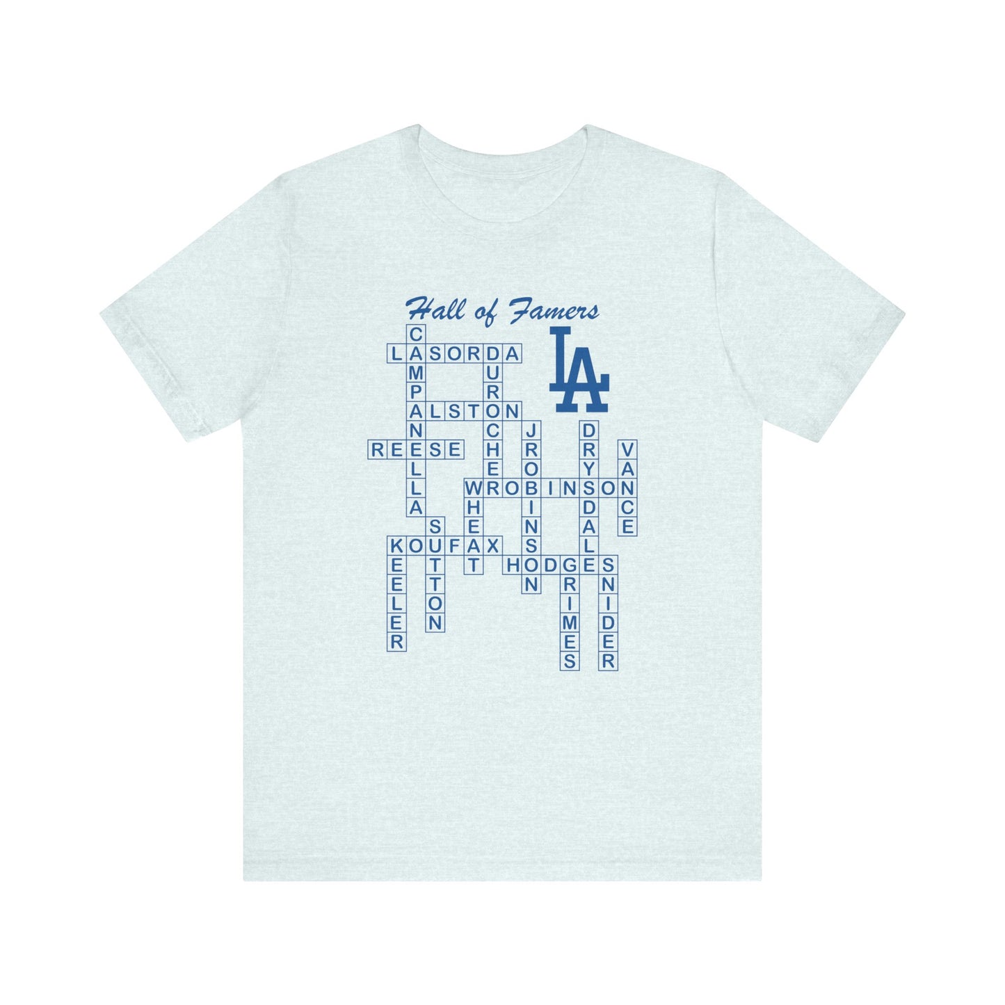 Dodger Hall of Famers Crossword Unisex T-Shirt