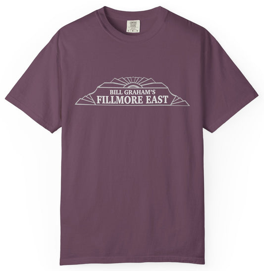 T-shirt with facade graphic and "Bill Graham's Fillmore East" text