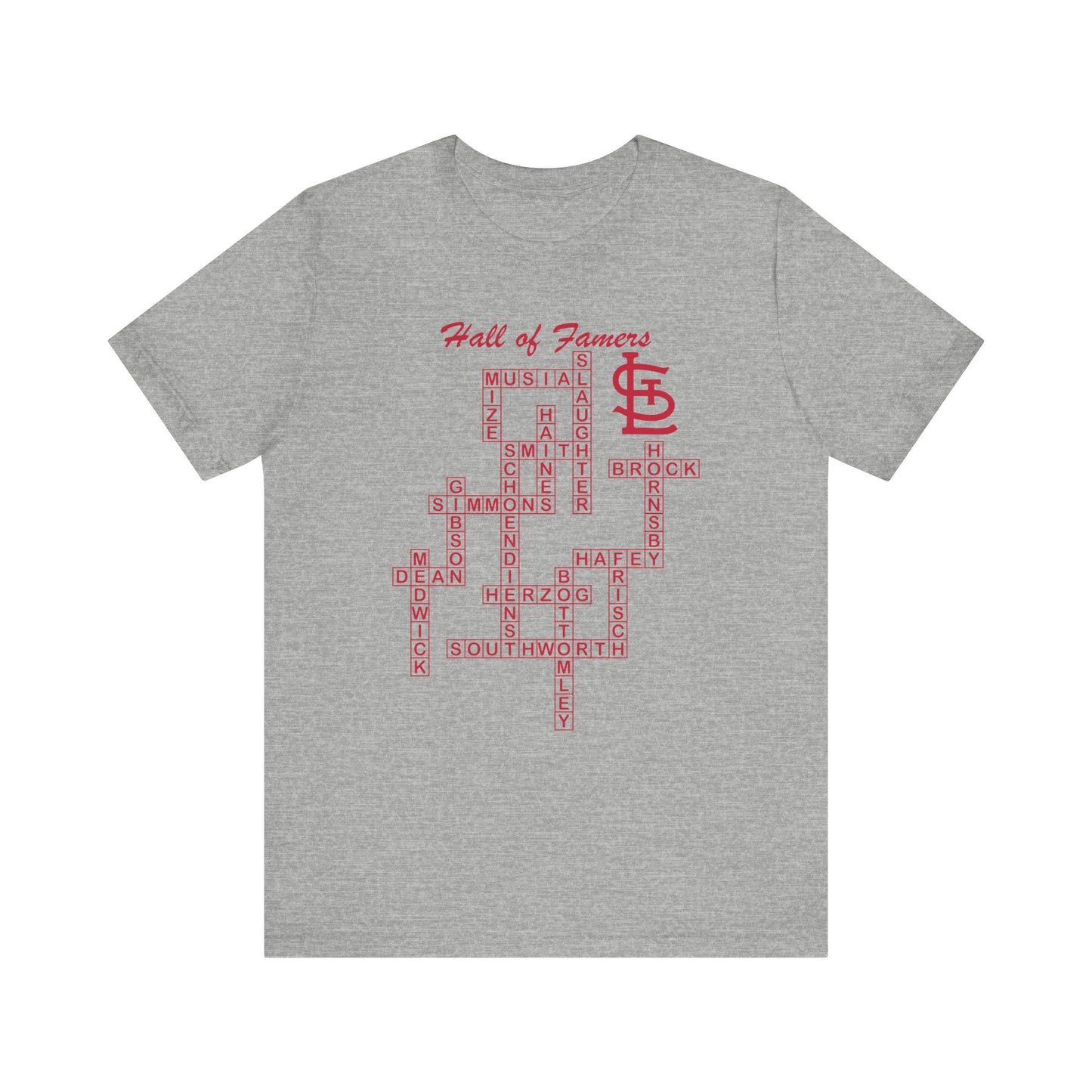 St Louis Cardinals Hall of Famers Crossword Unisex T-Shirt