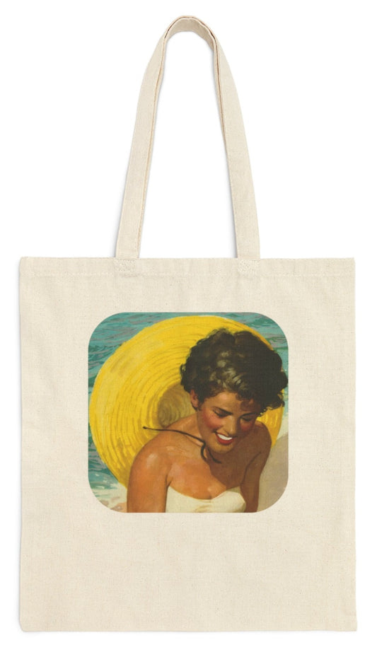 Big Yellow Hat - Canvas Tote Bag