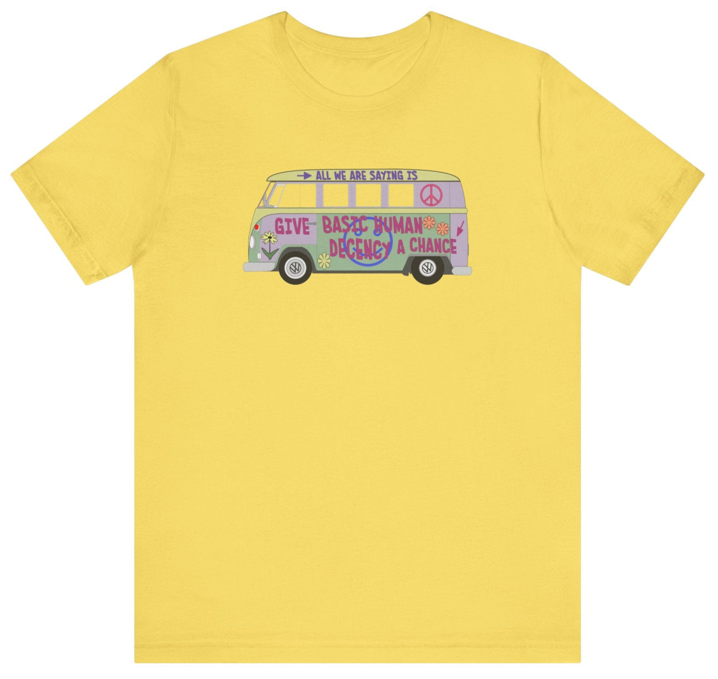 Hippie van t-shirt