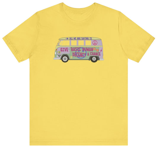 Hippie van t-shirt