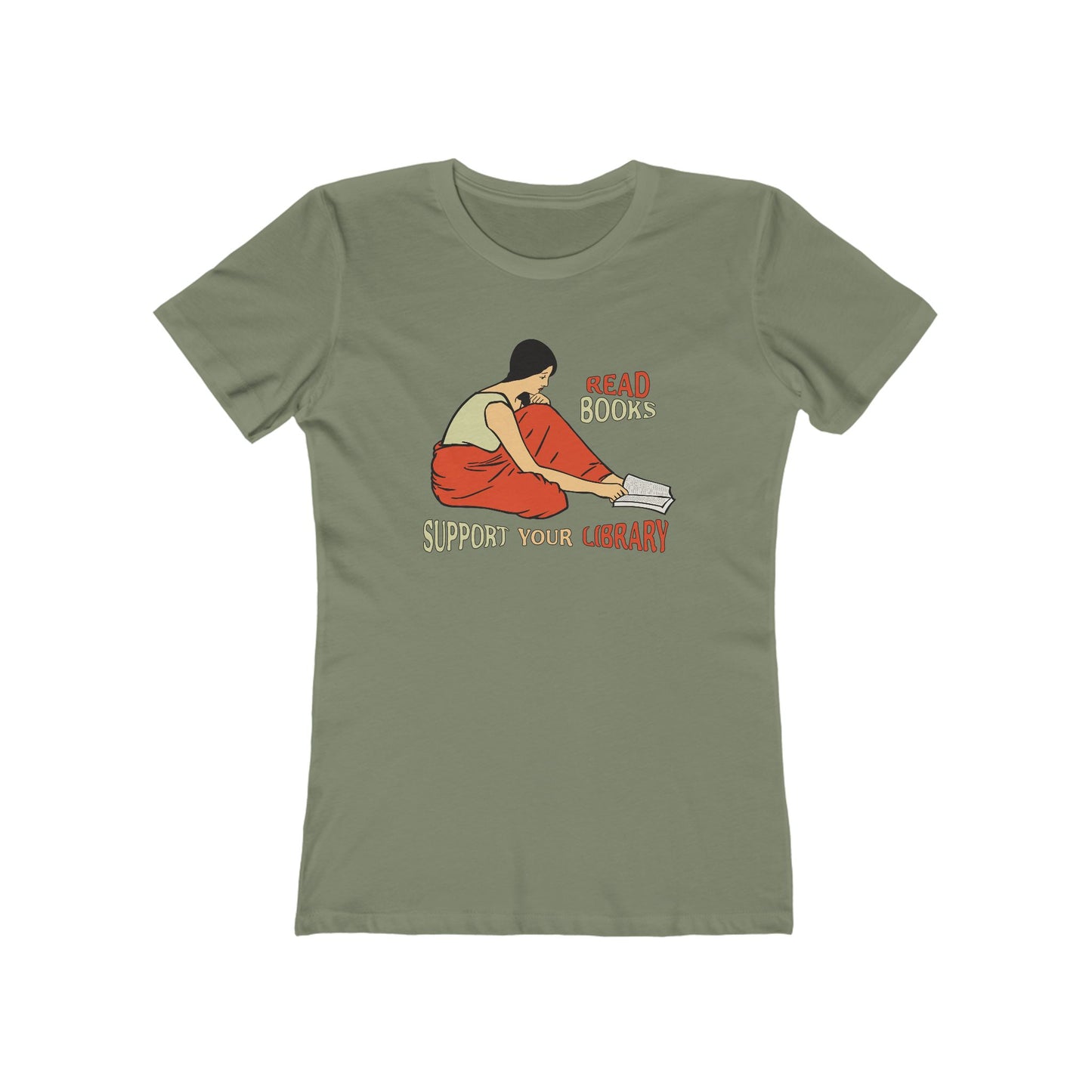Support Your Library - Read Books - Women's T-Shirt