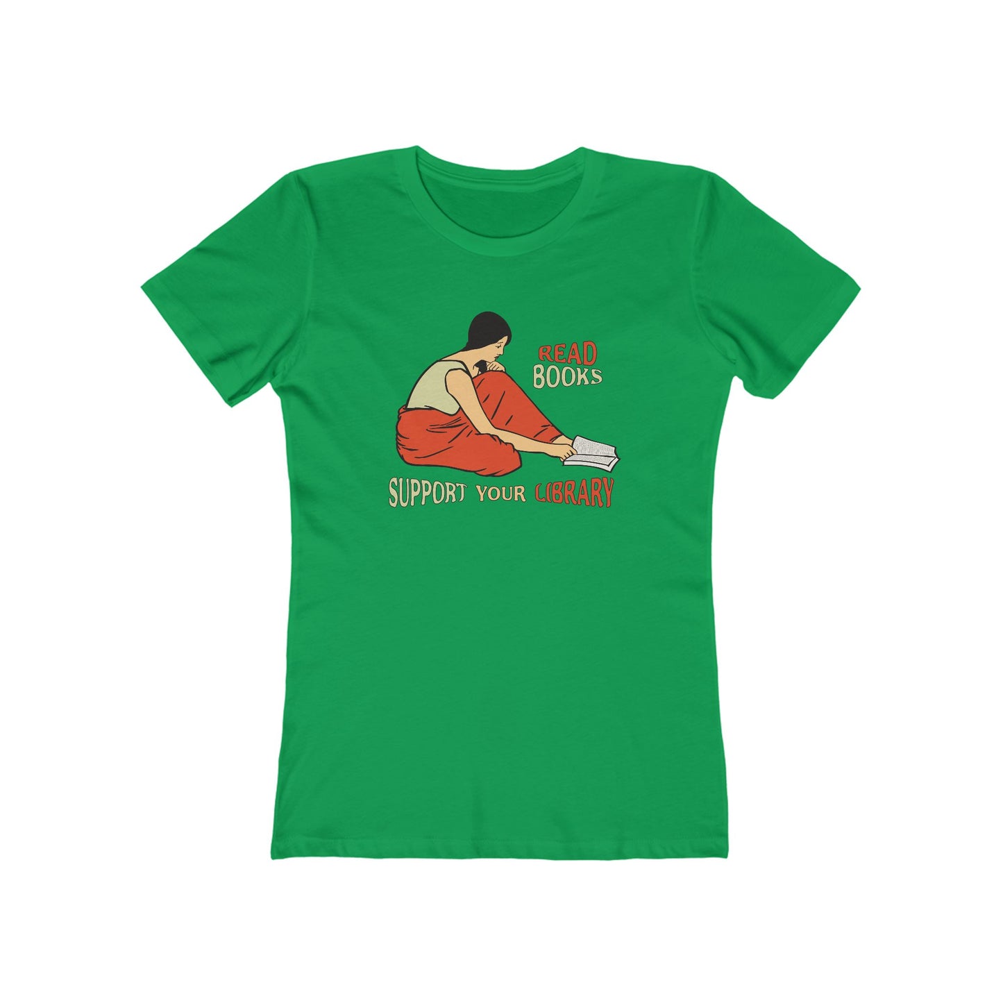 Support Your Library - Read Books - Women's T-Shirt