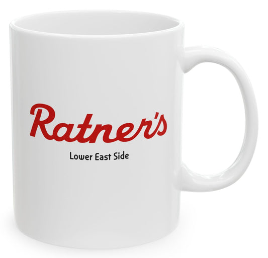 Ratner's Coffee Mug, Lower East Side NYC, Ceramic 11oz