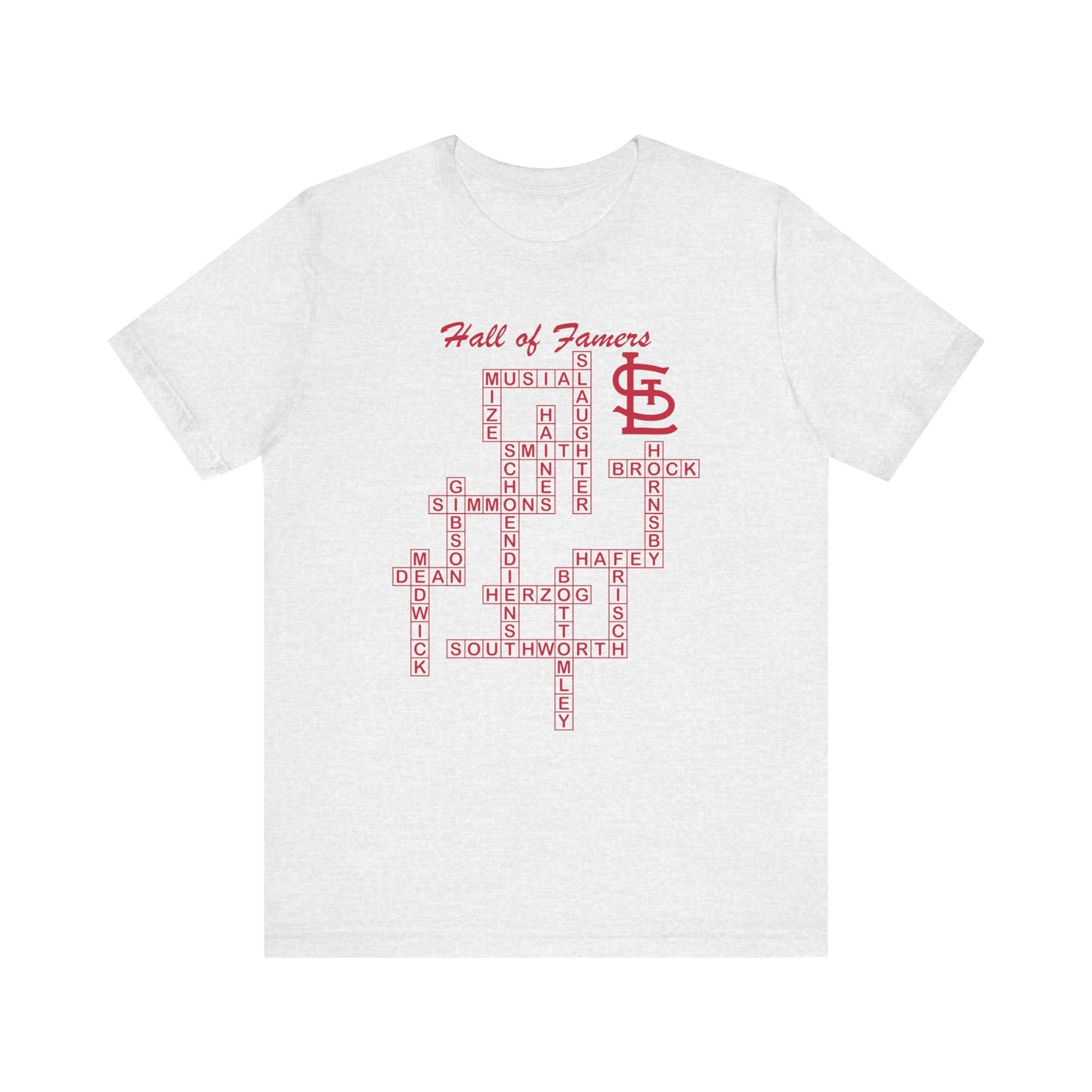 St Louis Cardinals Hall of Famers Crossword Unisex T-Shirt