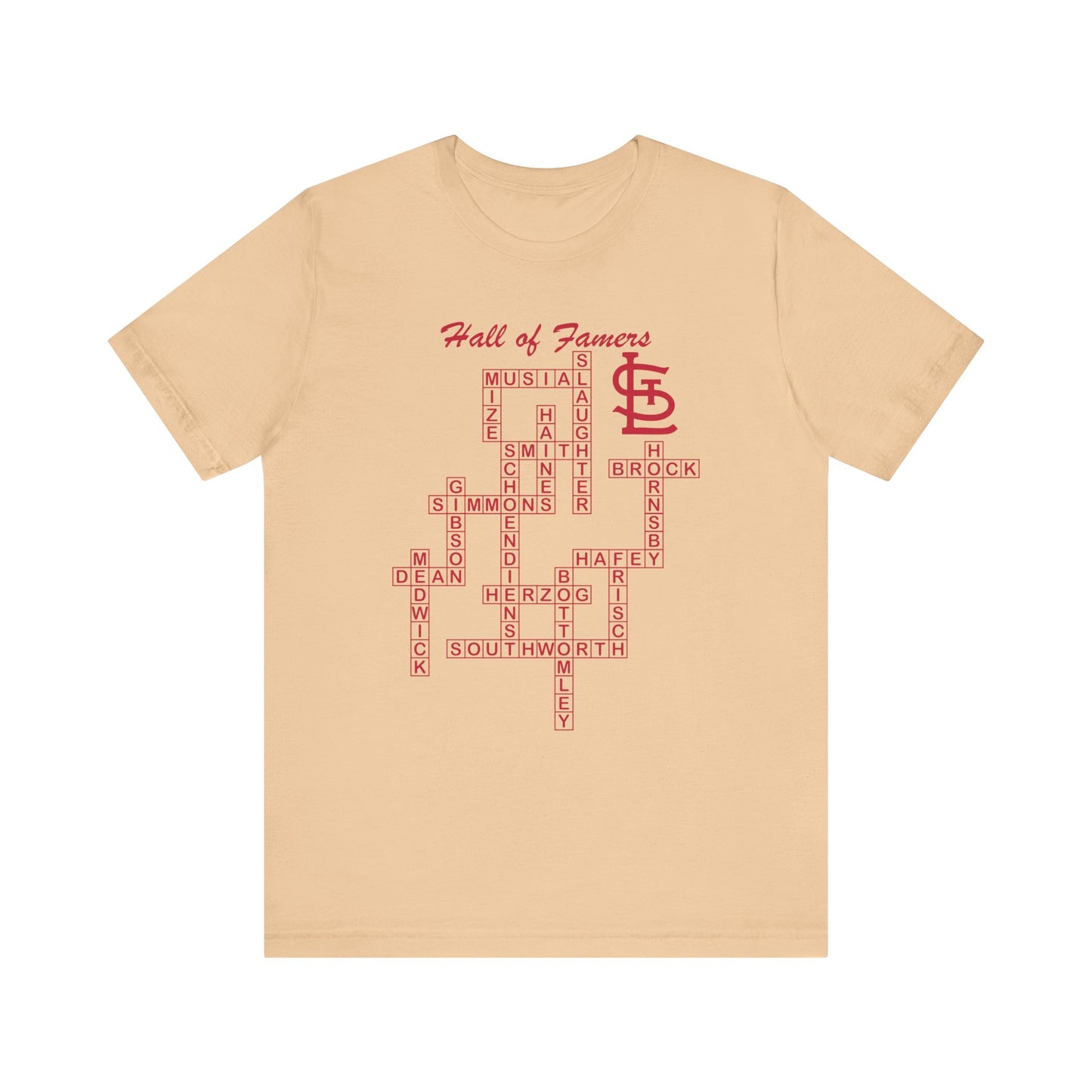 St Louis Cardinals Hall of Famers Crossword Unisex T-Shirt