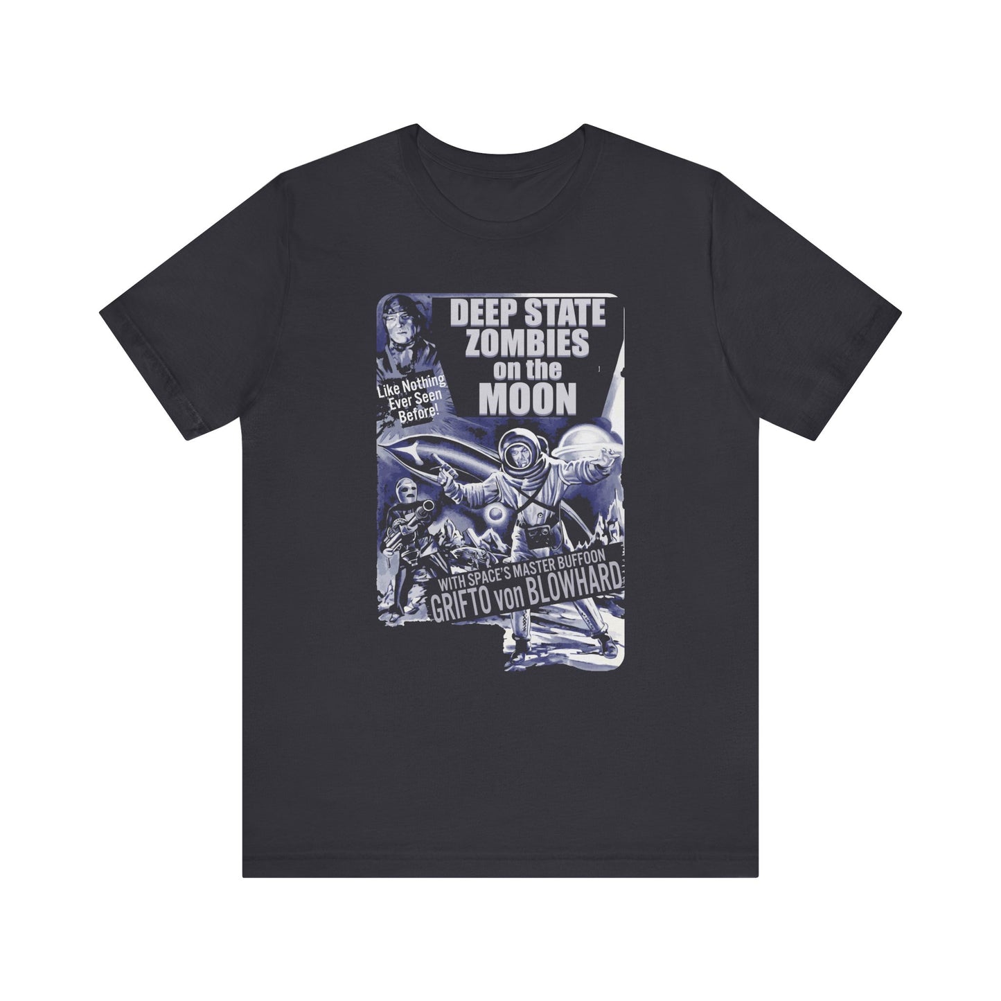 Deep State Zombies on the Moon Unisex T-Shirt
