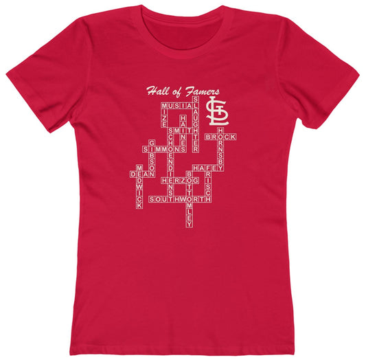 St Louis Cardinals Hall of Famers crossword t-shirt