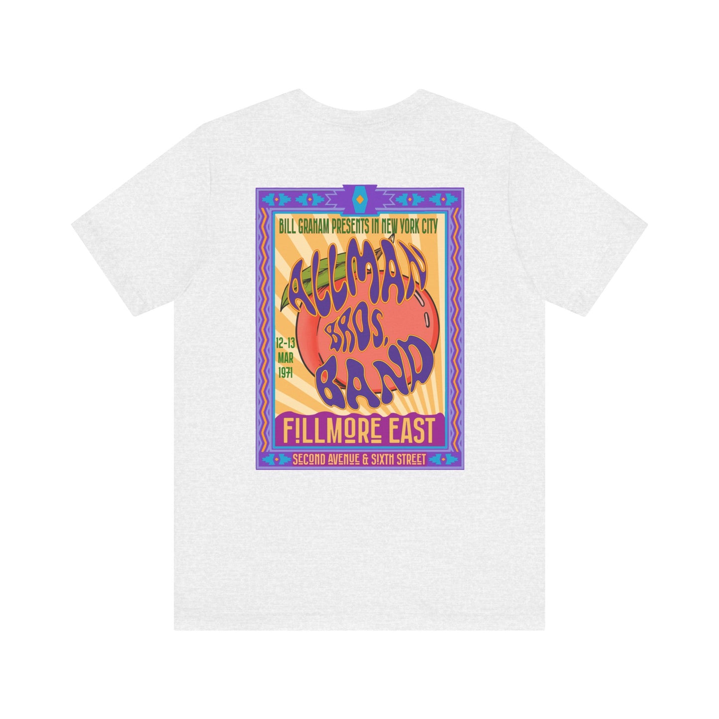 Fillmore East/Allman Bros at the Fillmore - Front/Back Unisex T-Shirt