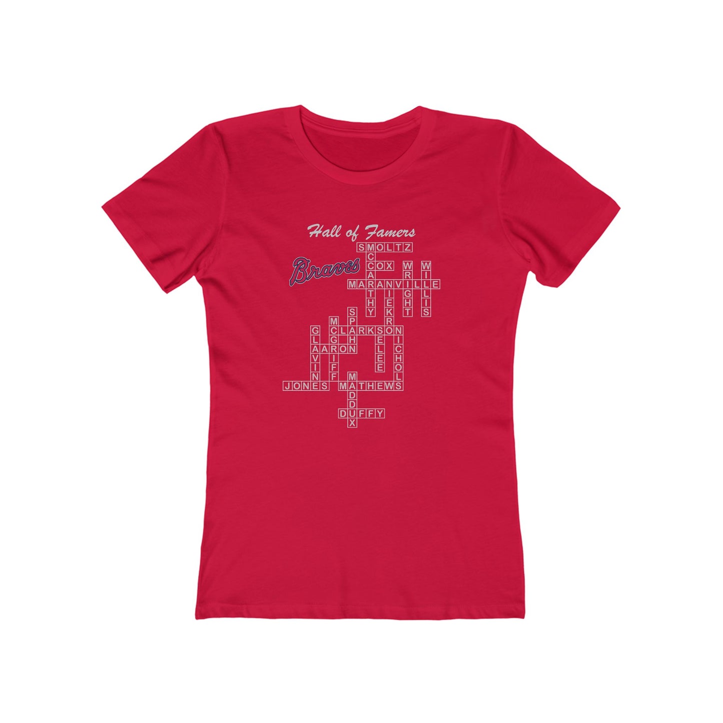 Braves Hall of Famers - Atlanta, Milwaukee, Boston - Women's Tee