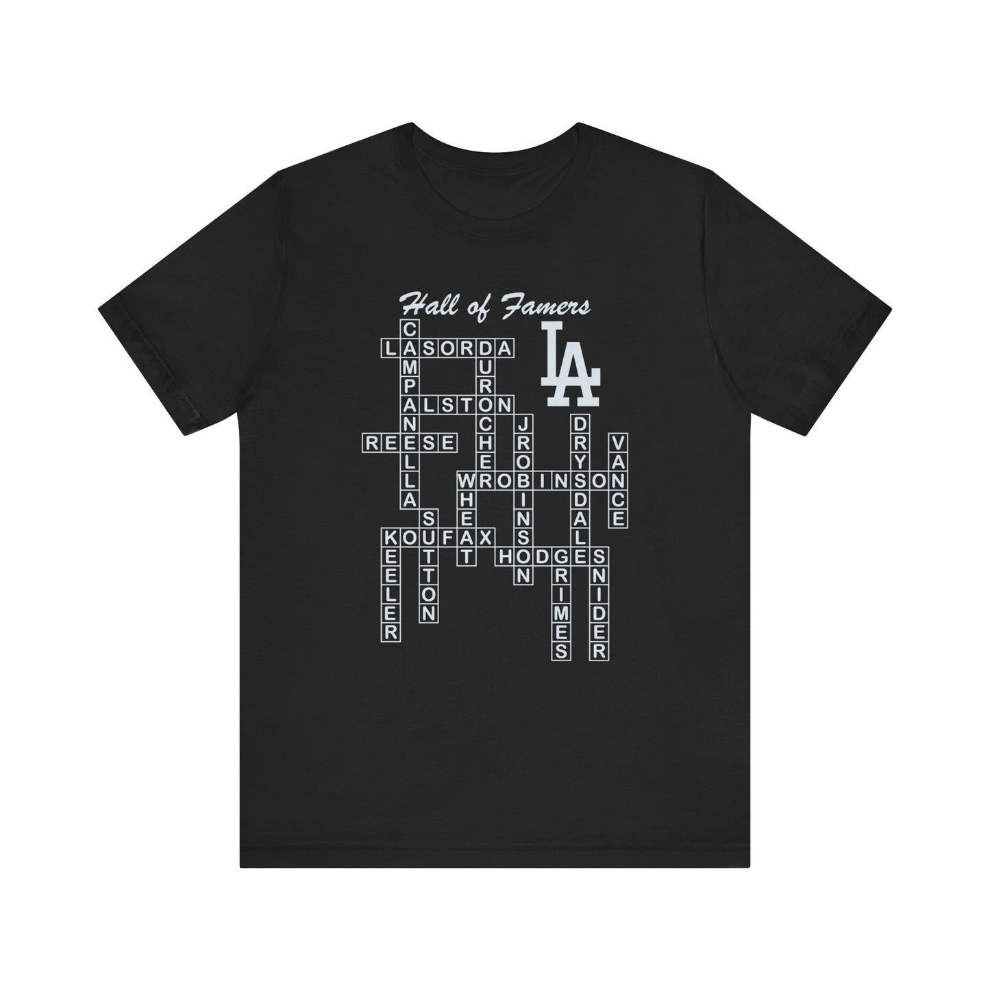 Dodger Hall of Famers Crossword Unisex T-Shirt
