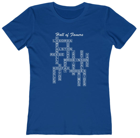 Dodgers Hall of Famers Crossword Women's T-Shirt