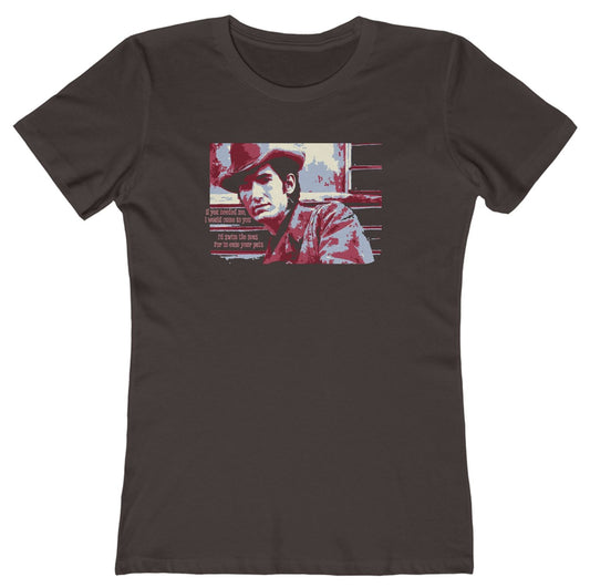 T-shirt with Townes Van Zandt graphic and lyrics from 'If I Needed You.'