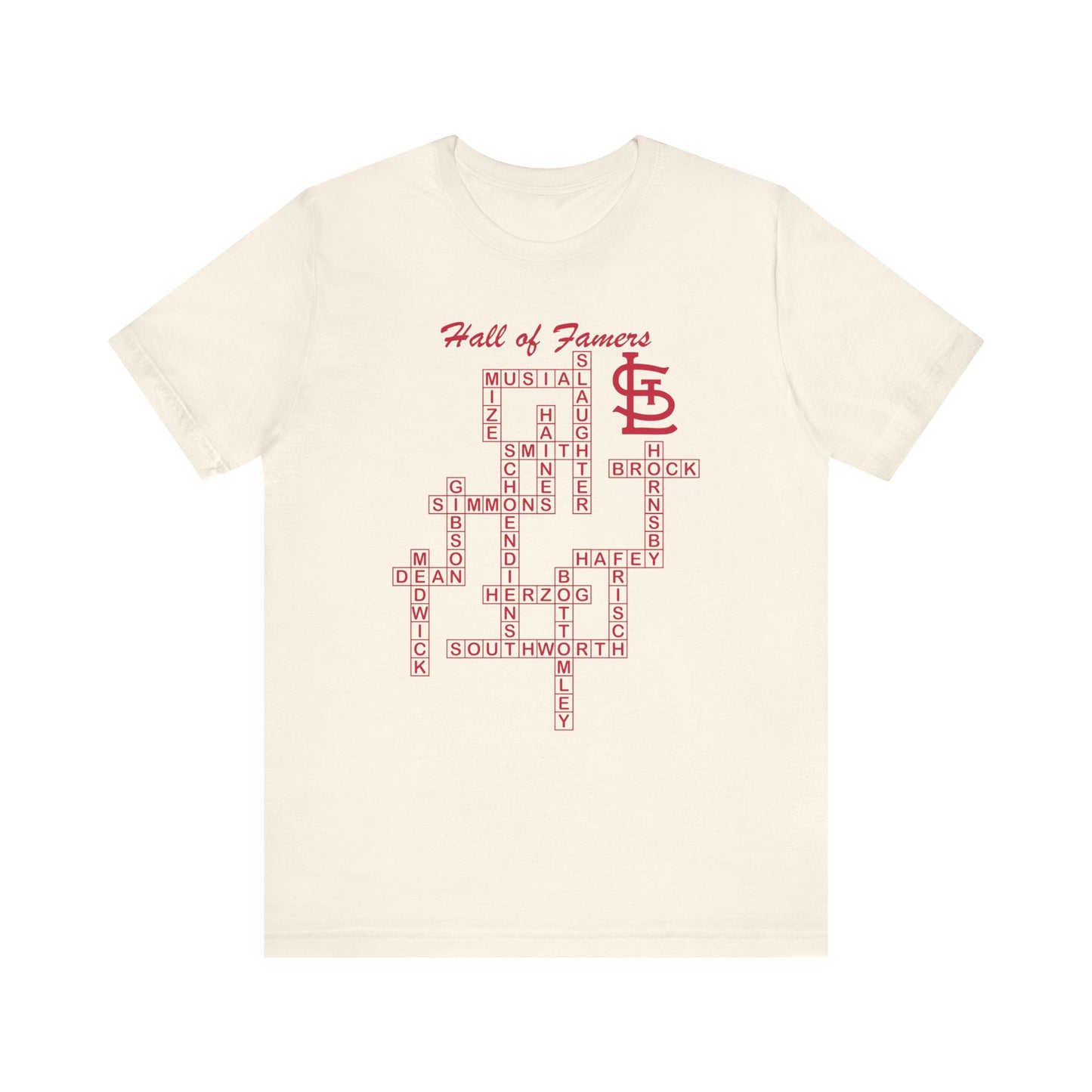 St Louis Cardinals Hall of Famers Crossword Unisex T-Shirt