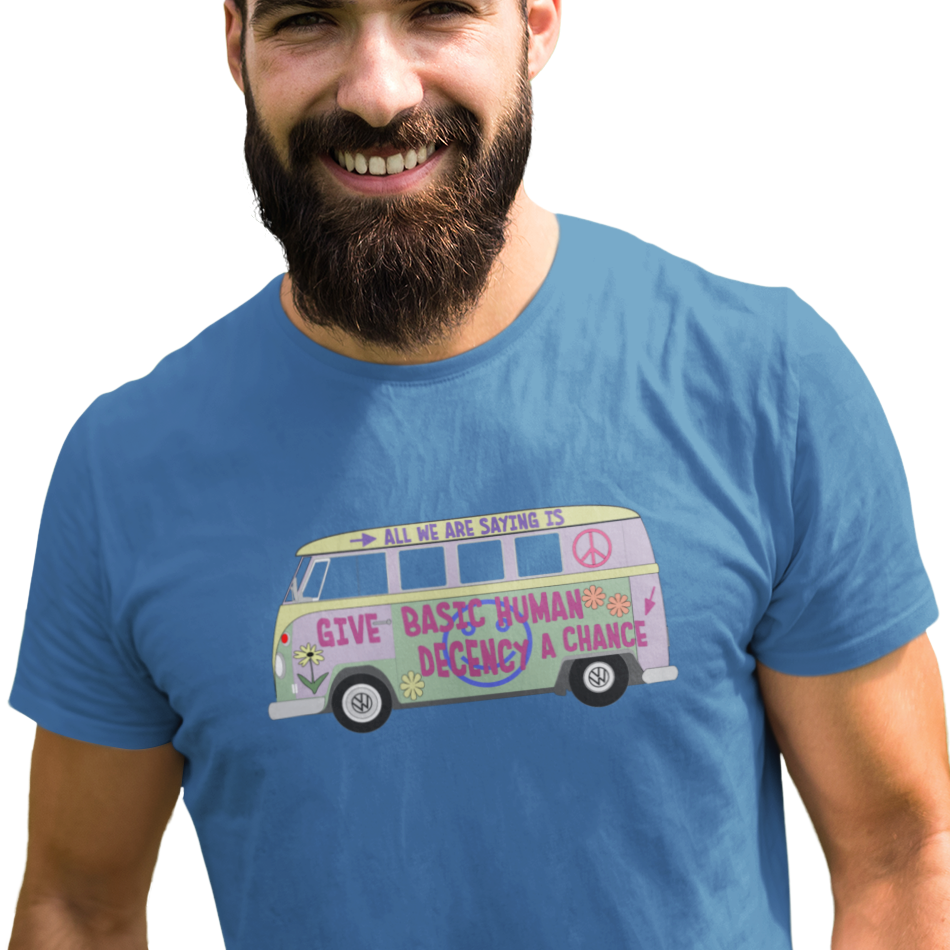 Hippie van t-shirt