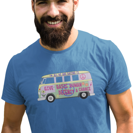 Hippie van t-shirt