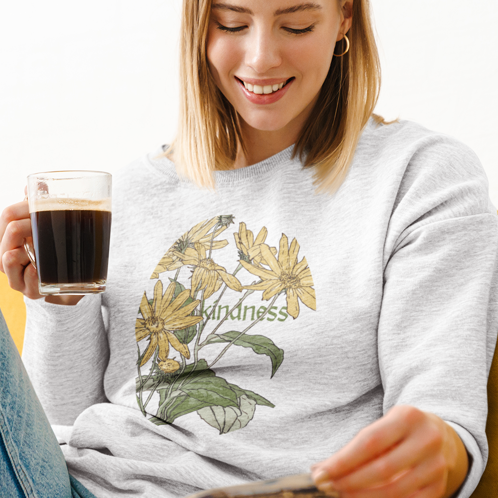 Kindness sunflowers sweatshirt
