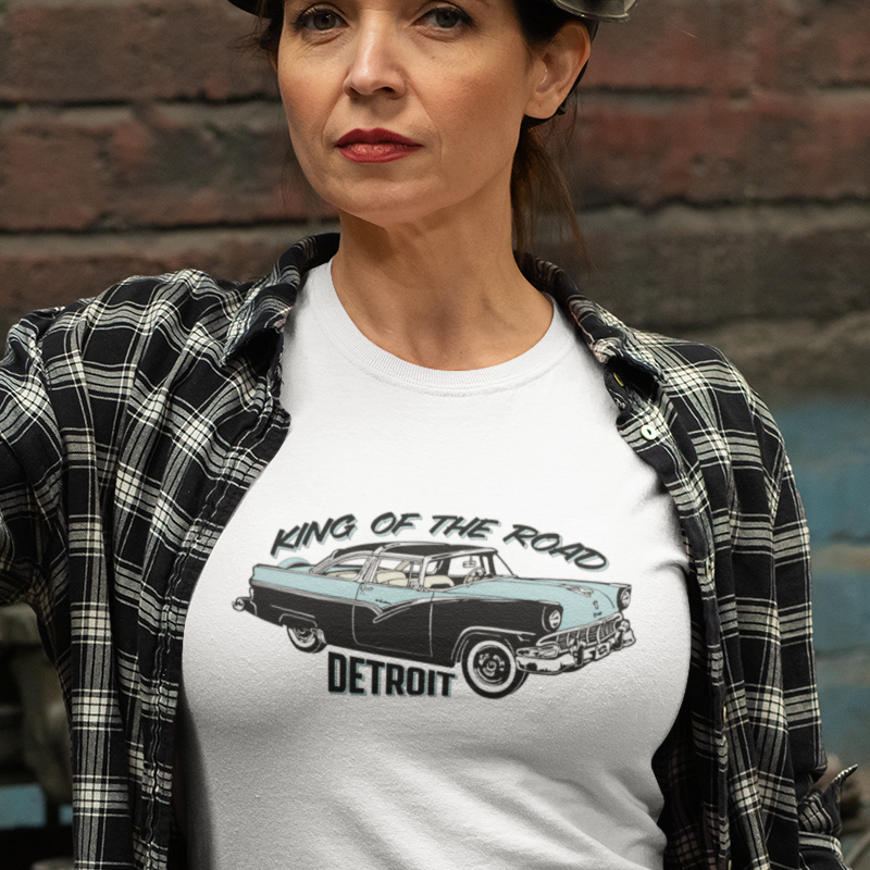Detroit classic car t shirt